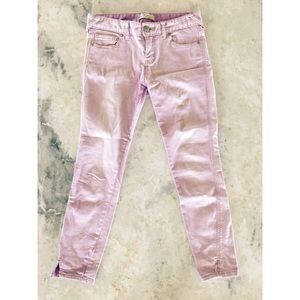 Free People lavender cigarette ankle skinny jean